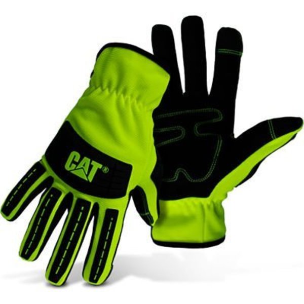 Pip CAT High Visibility Utility Gloves, Medium, Green CAT012250M